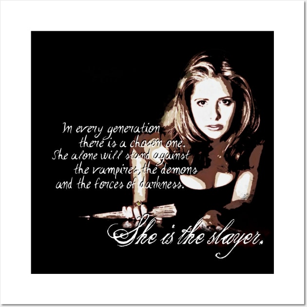 Buffy The Vampire Slayer Wall Art by CursedRose